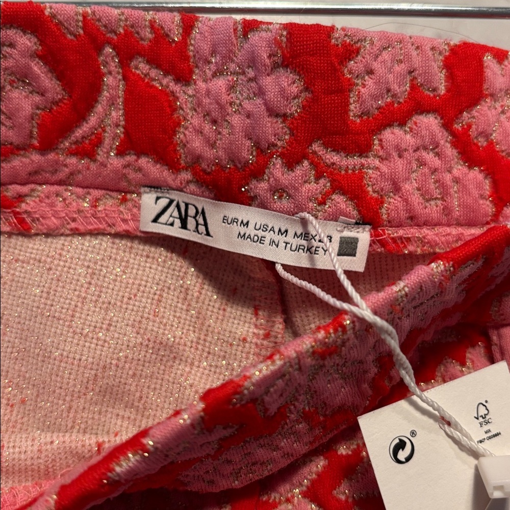 NWT Zara Brocade Crystal pocket Pants - Picture 8 of 11